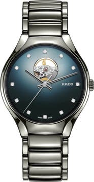 RADO True Secret Diamond Ceramic Bracelet Watch, 40mm