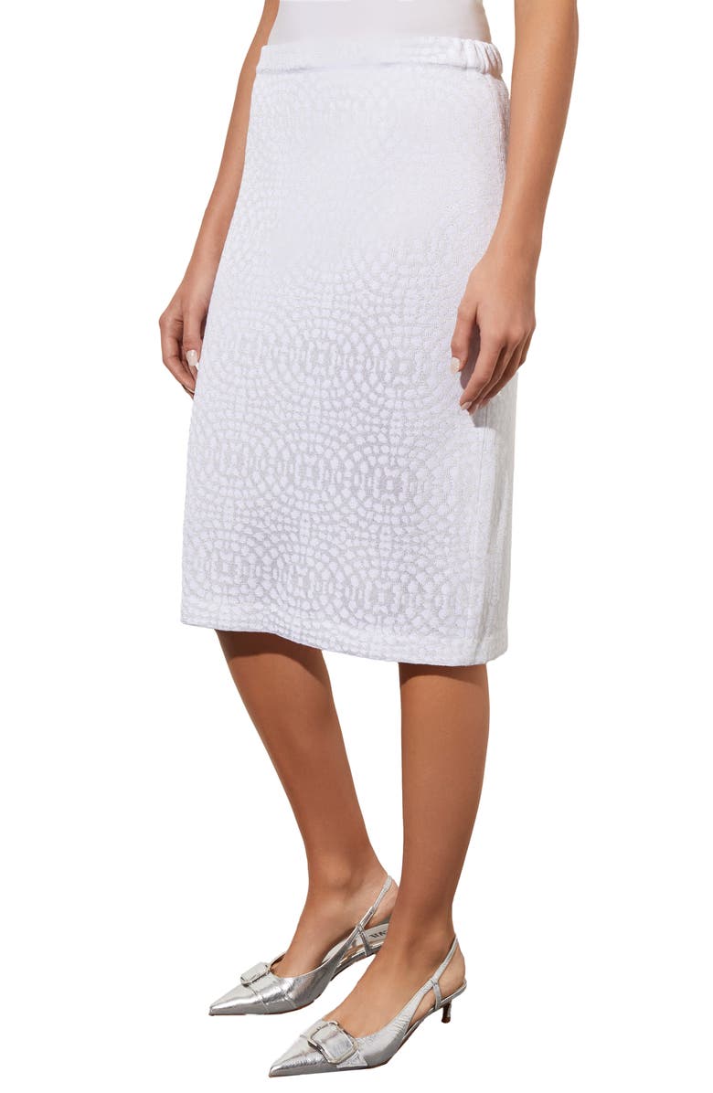 Ming Wang Abstract Print Jacquard Pencil Skirt, Alternate, color,