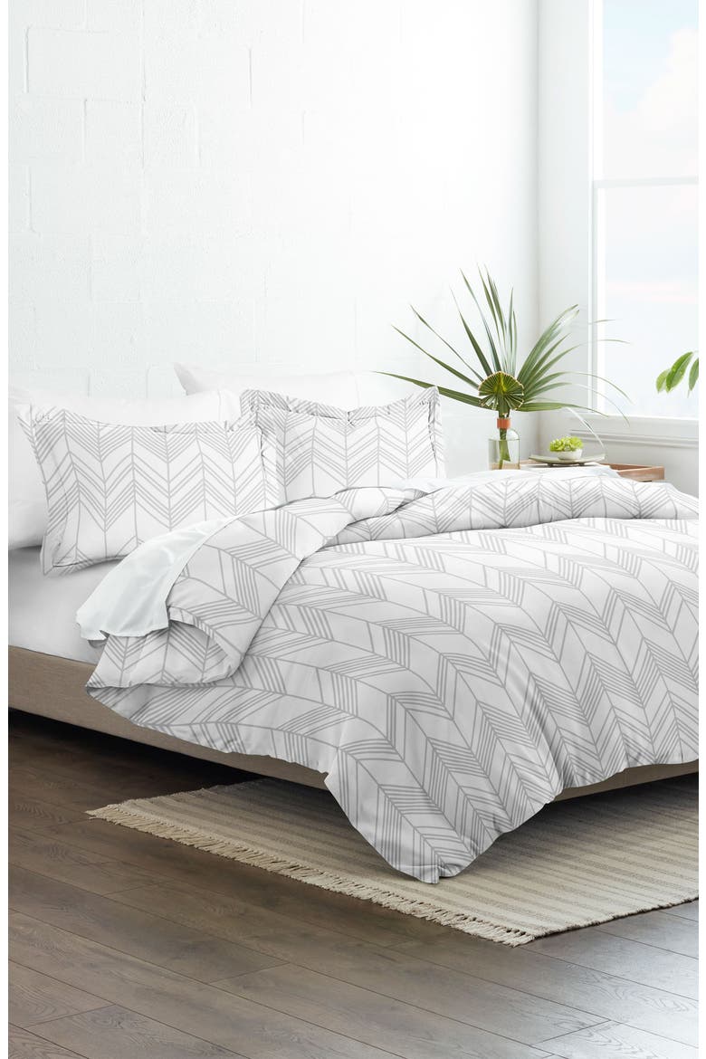 IENJOY HOME Home Spun Enhance And Improve Your Bedroom 2-Piece Duvet Cover Set - Light Gray - Twin, Alternate, color, LIGHT GRAY