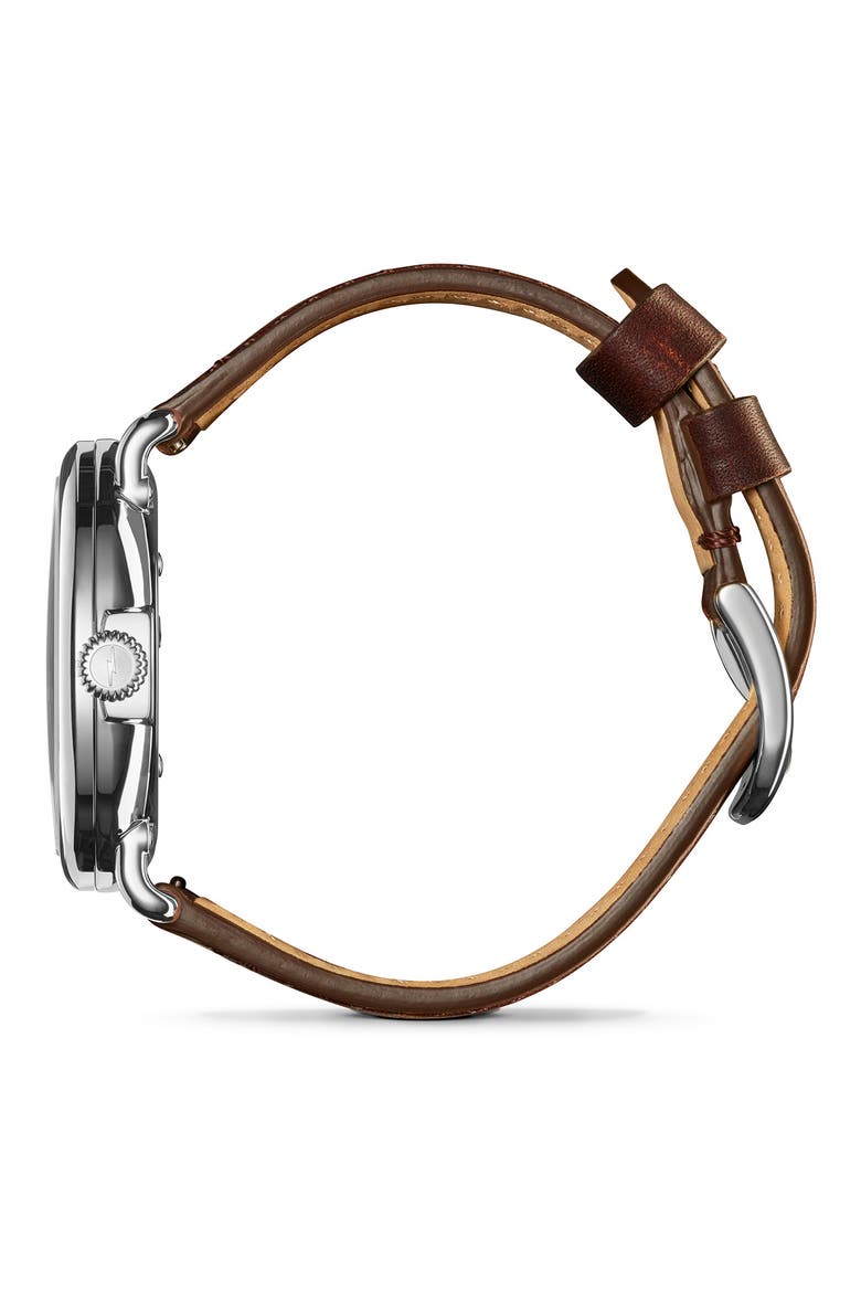 The Runwell Leather Strap Watch, 41mm, Alternate, color, MIDNIGHBLU