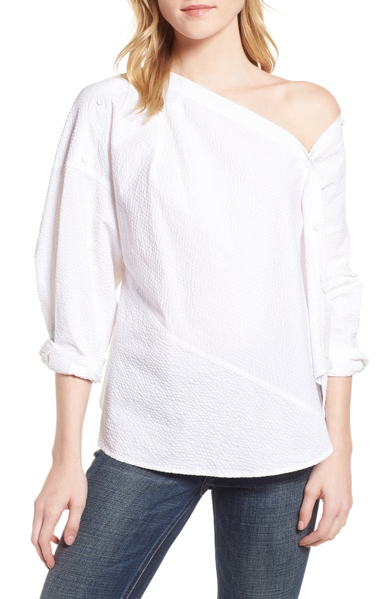 Habitual Daphne One Shoulder Cotton Top, Main, color, 