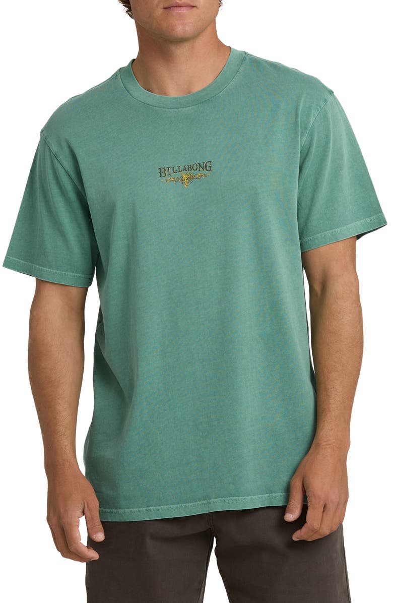 Billabong Pure Intentions Graphic T-Shirt, Main, color, Sea Green