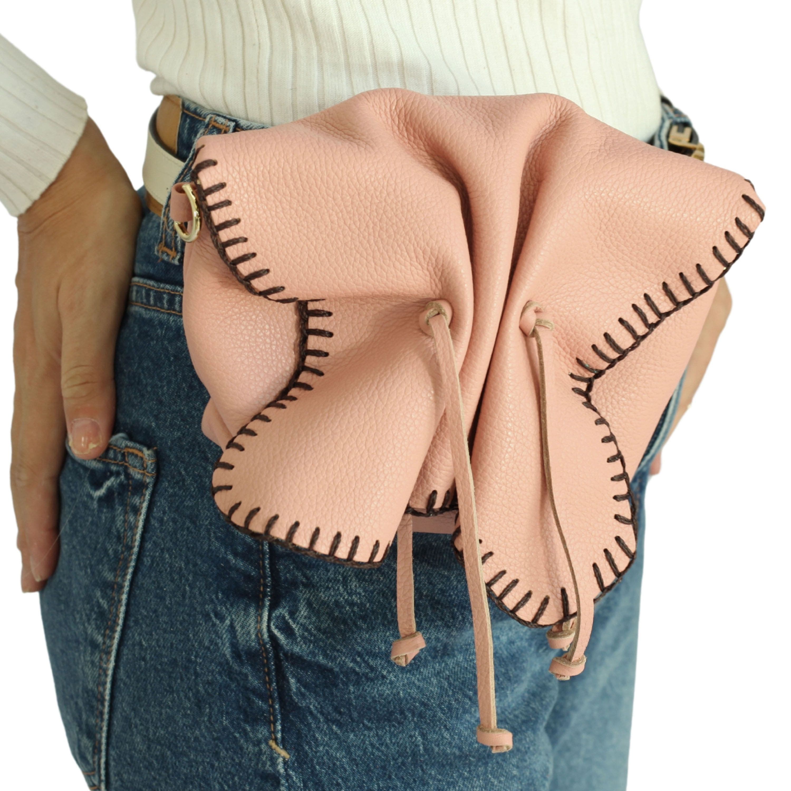 Mini Butterfly Leather Bag, Alternate, color, Dusty Rose
