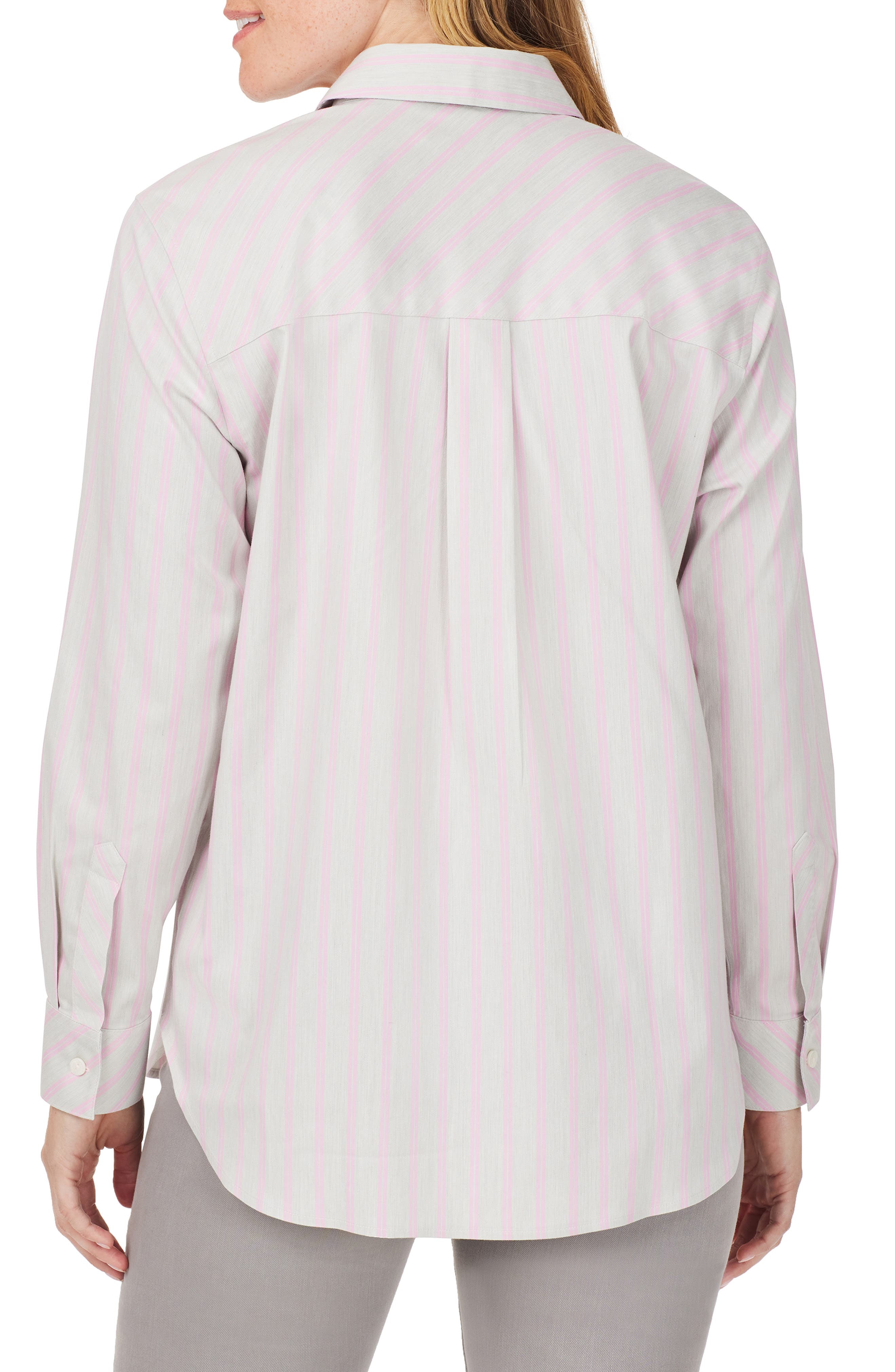 Stripe Boyfriend Button-Up Shirt - image 2