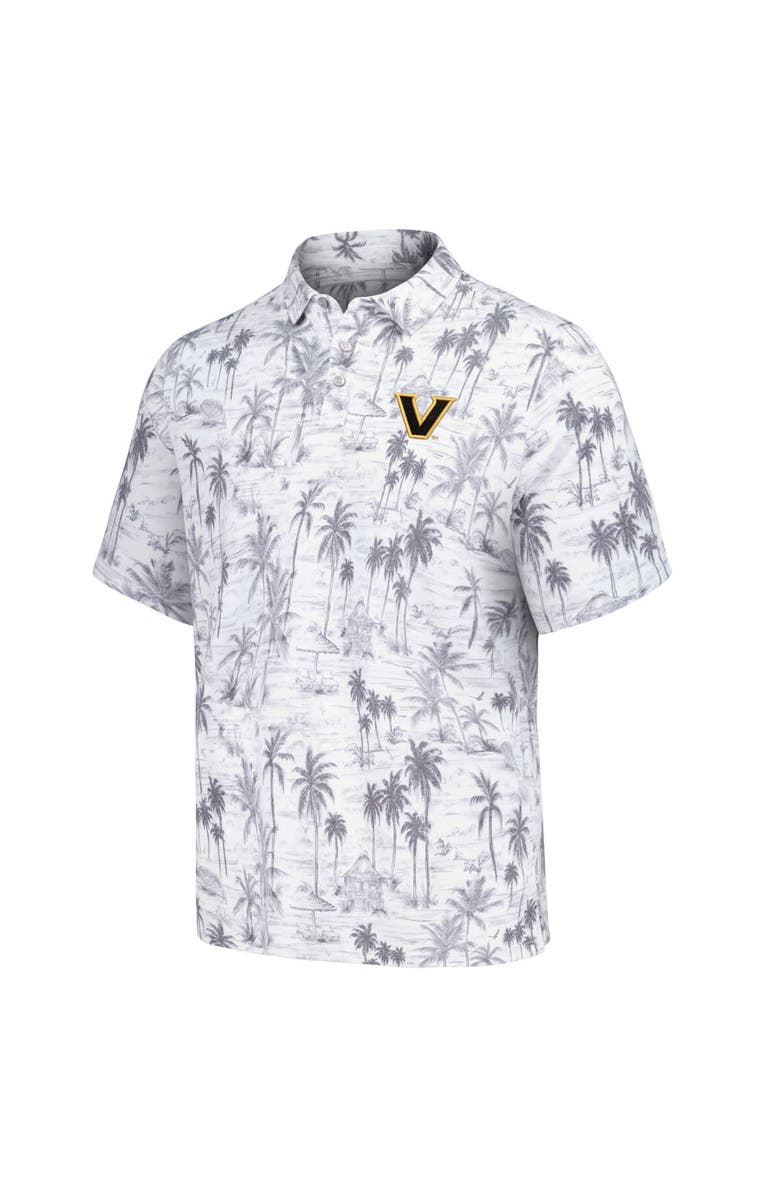 Tommy Bahama Men's Tommy Bahama Gray Vanderbilt Commodores Sport Cabana Shores IslandZone Tri-Blend Polo, Alternate, color, 