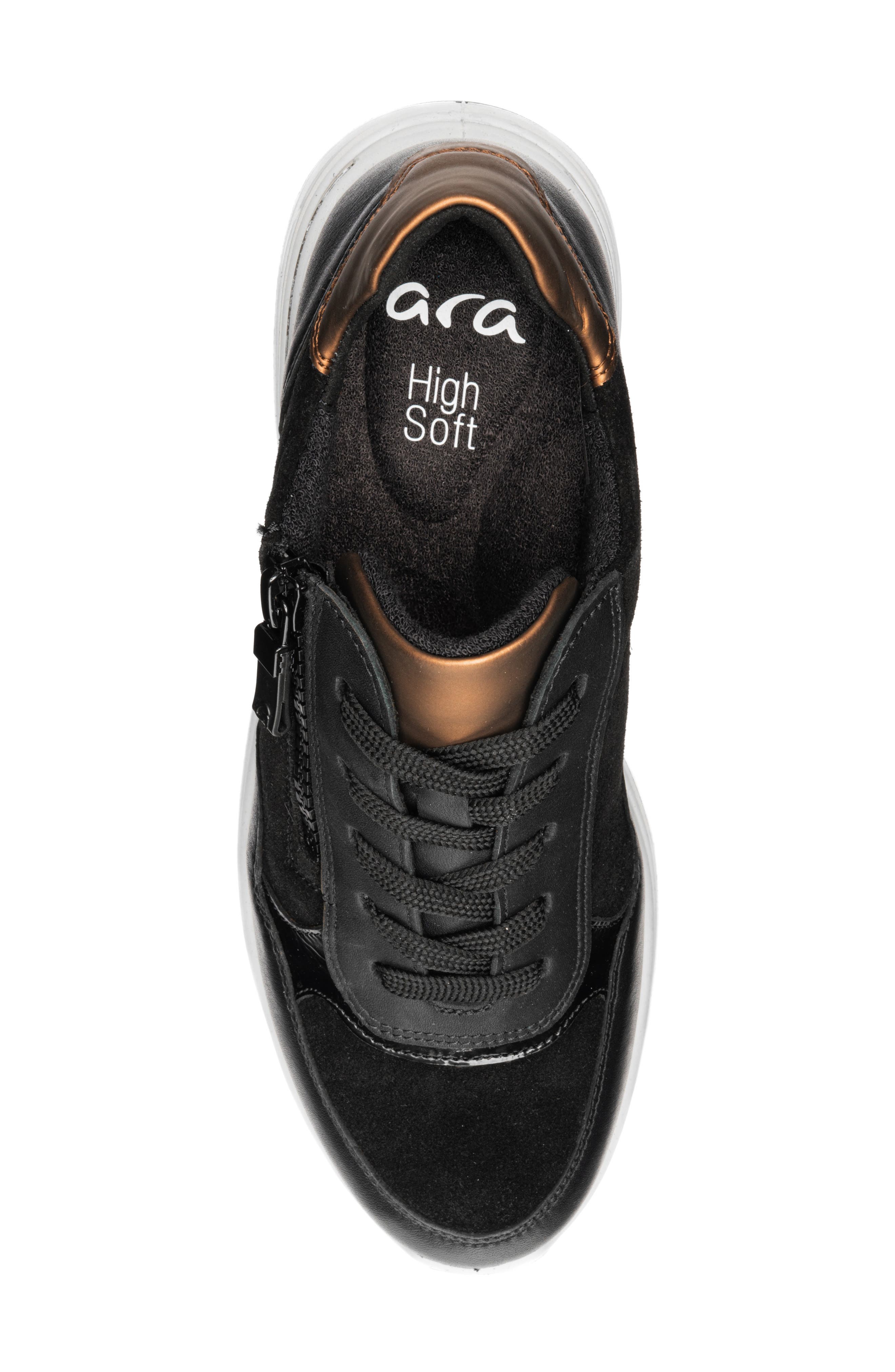 ara Gardenia Sneaker, Alternate, color, Black/Nuts