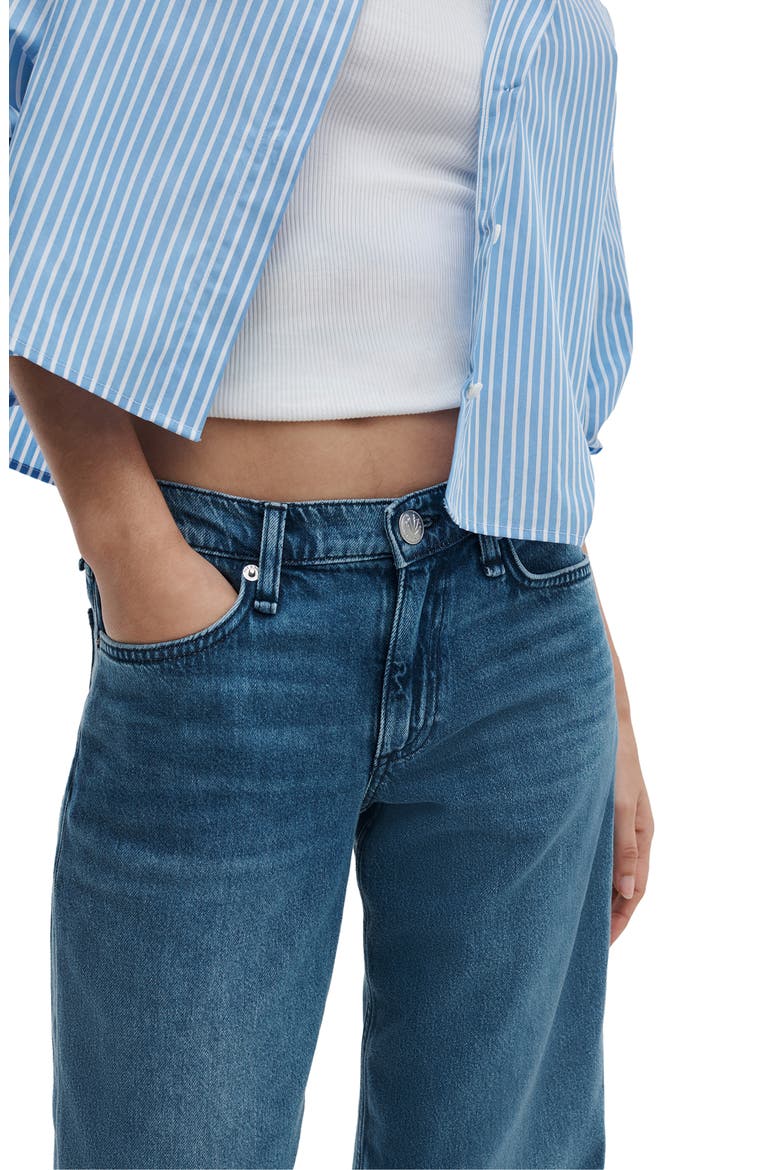 Cam Featherweight Low Rise Relaxed Straight Jeans, Alternate, color, RIVER