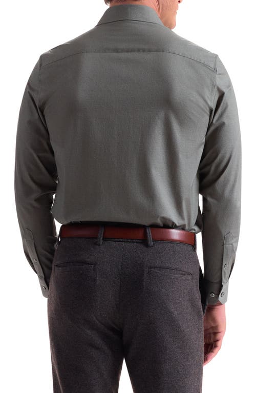 Bugatchi Jimmy Ooohcotton® Button-up Shirt In Brown