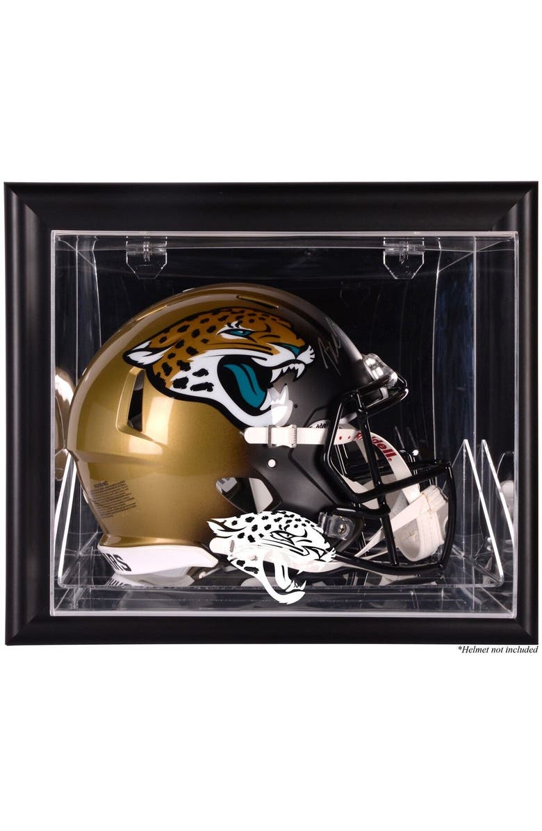 FANATICS AUTHENTIC Jacksonville Jaguars (2013-Present) Black Framed Wall-Mountable Helmet Case, Main, color, 