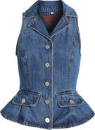 BLANKNYC Denim Peplum Vest