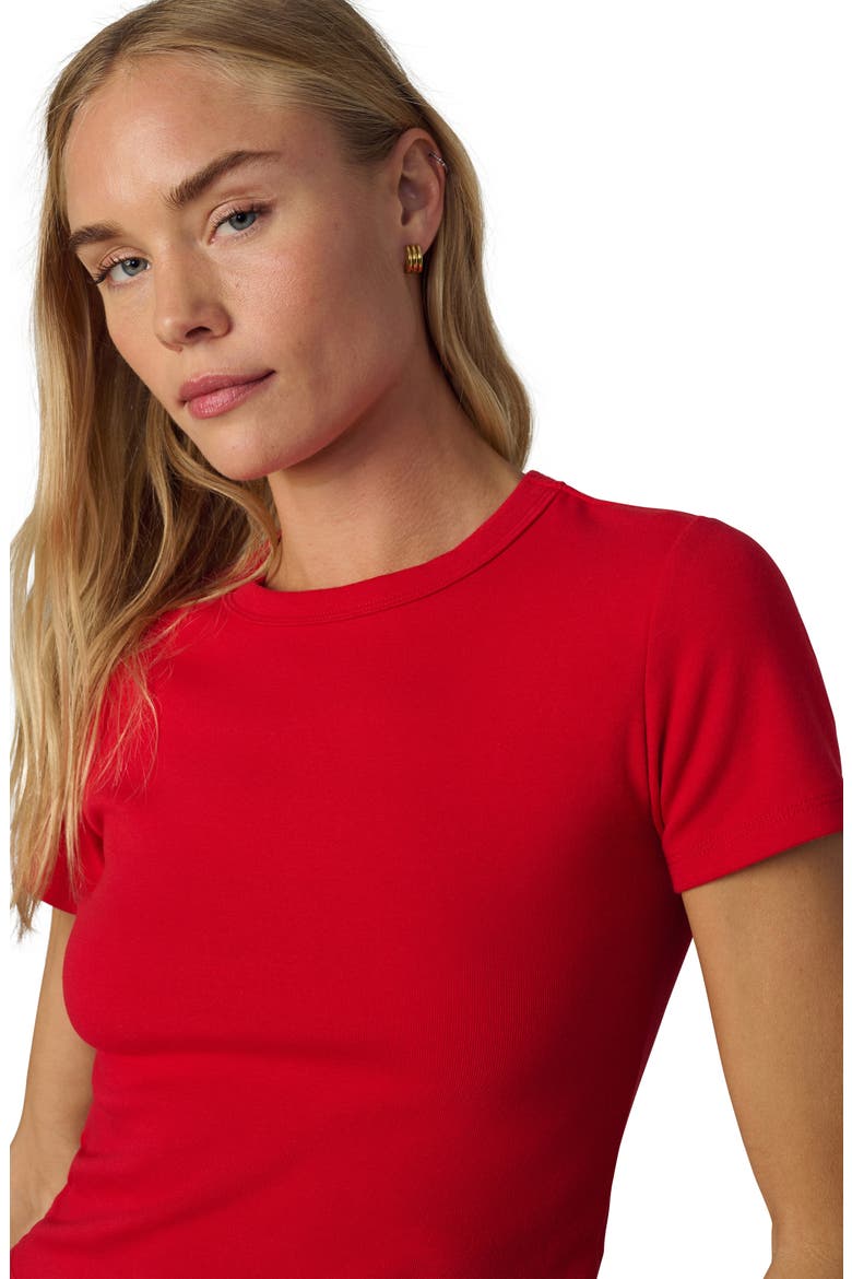 The Baby Tee, Alternate, color, CHERRY RED