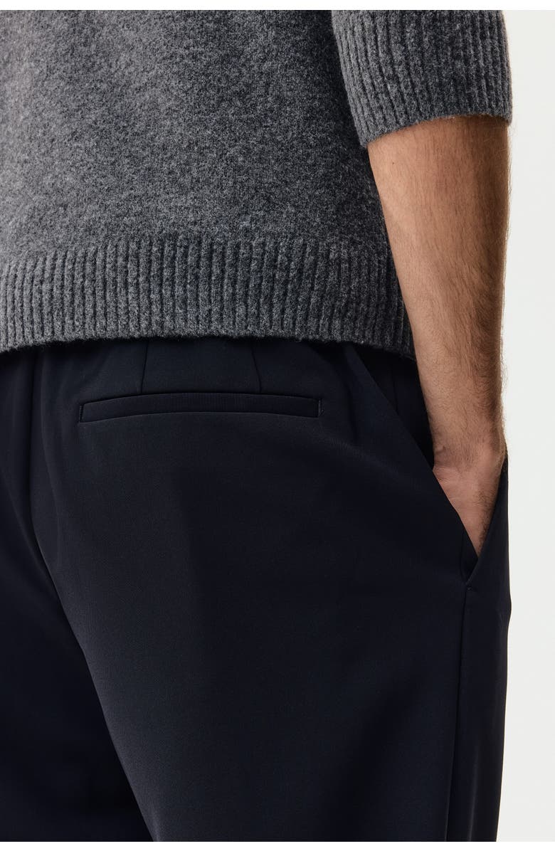 H&M Slim Fit Tailored Trousers, Alternate, color, Navy Blue