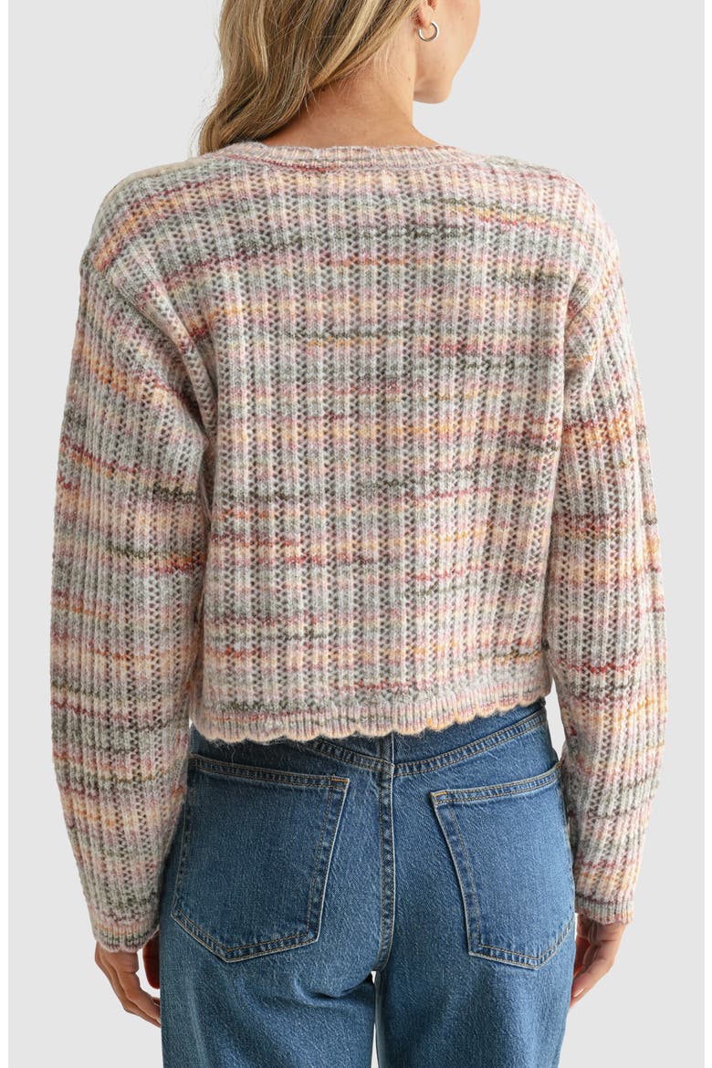 Space Dye V-Neck Cardigan, Alternate, color, LIGHT PINK MULTI