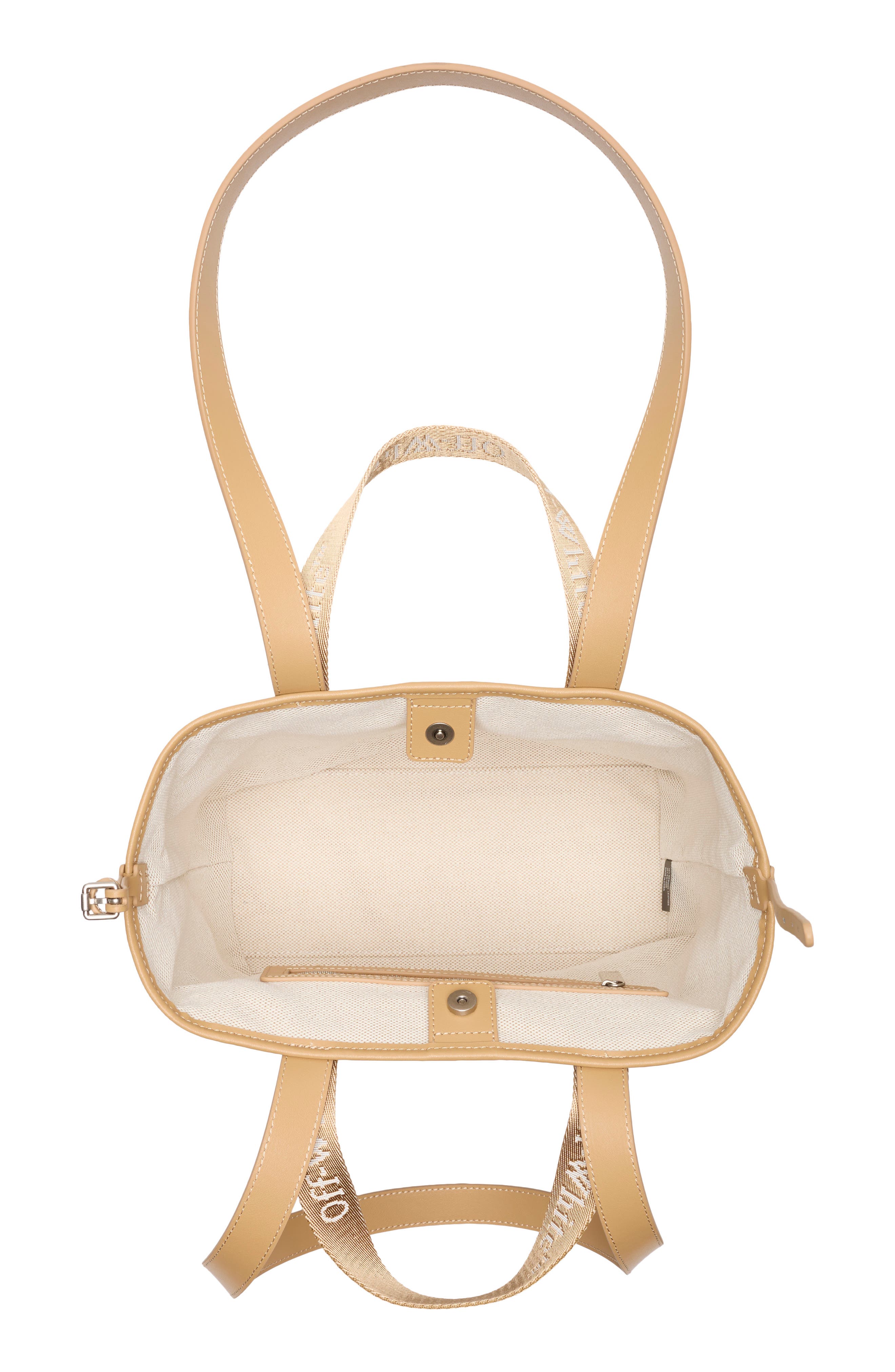 Off-White Small Classic Day Off Canvas Tote, Alternate, color, Natural