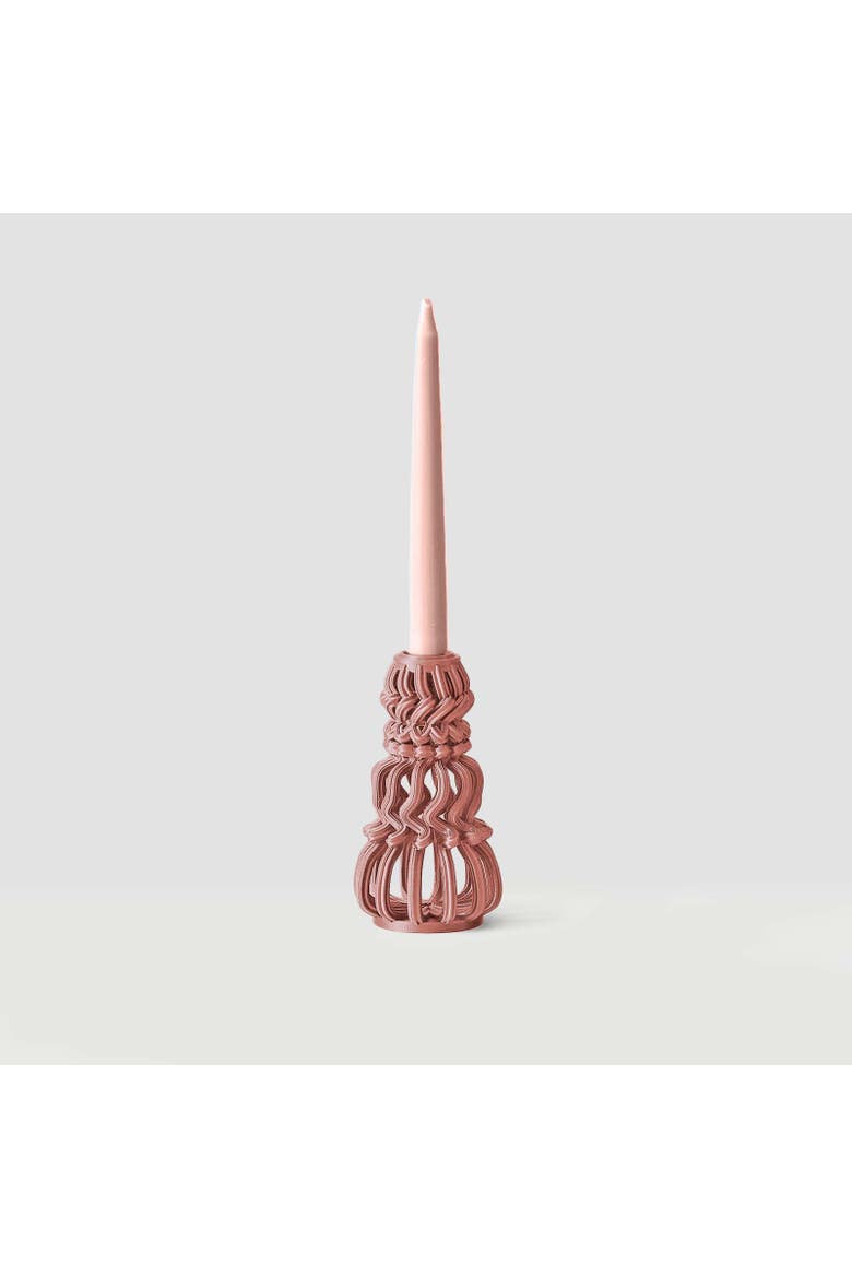 Frosting Loop Candle Holder, Main, color, Pink