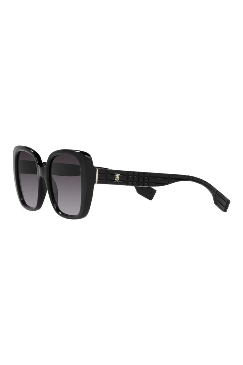 Helena 54mm Square Sunglasses, Alternate, color, BLACK