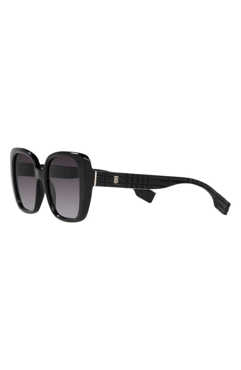 Burberry Helena 54mm Square Sunglasses, Alternate, color, Black