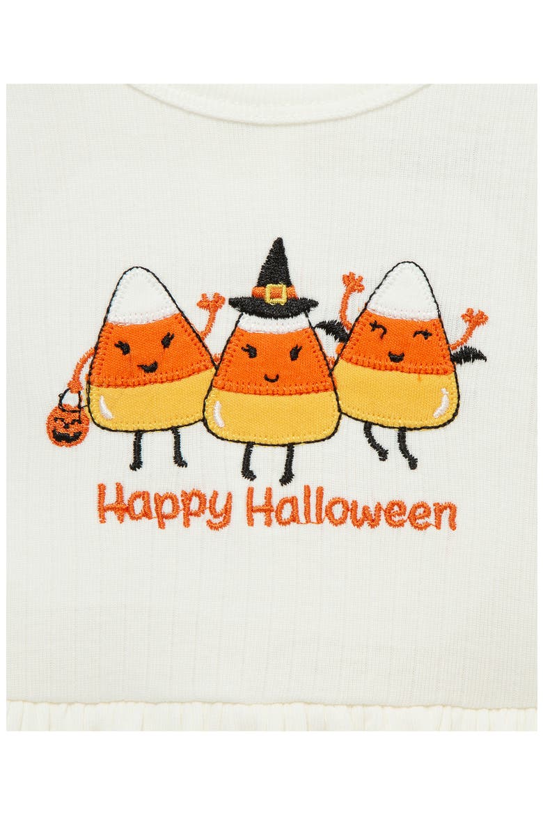 Kids' Candy Corn 3-Piece Bodysuit, Pants & Headband Set, Alternate, color, ORANGE