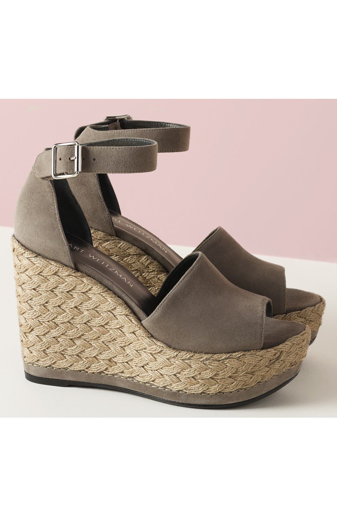 Stuart Weitzman 'Soho Gal' Espadrille Wedge Sandal, Alternate, color, 