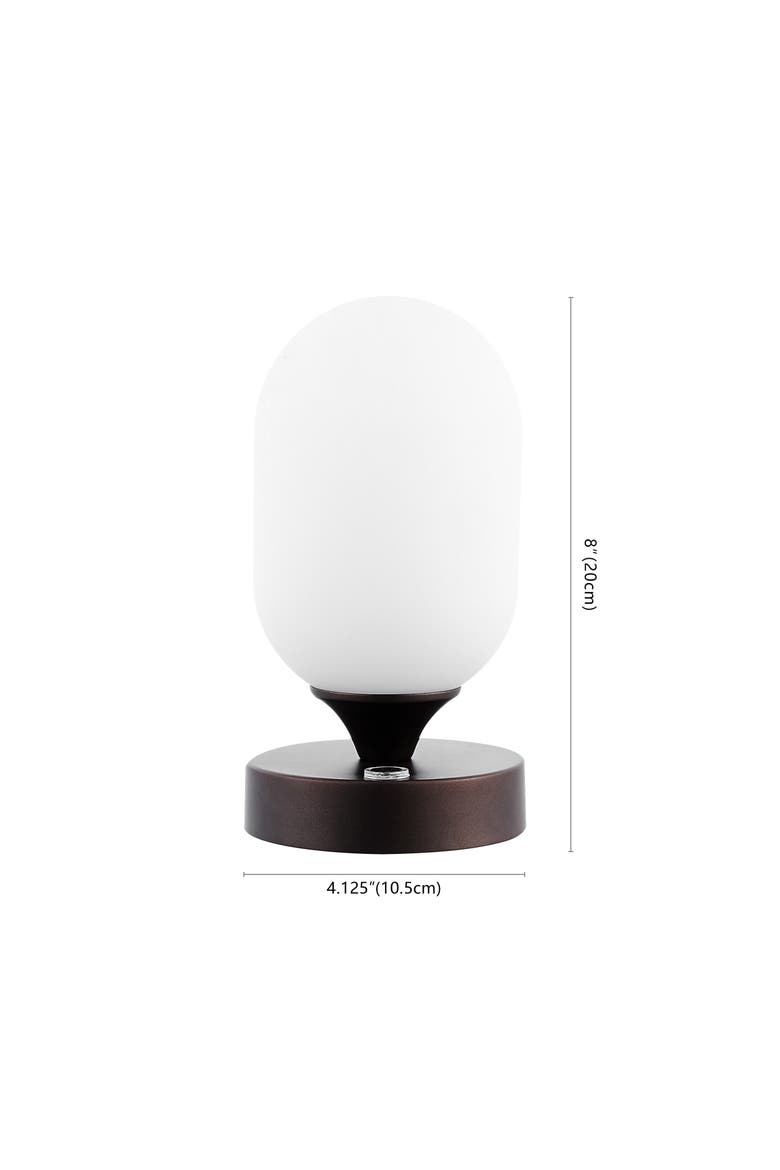 Eli Modern Minimalist Iron Rechargeable Integrated Portable LED Table Lamp, Alternate, color, Oil Rubbed Bronze