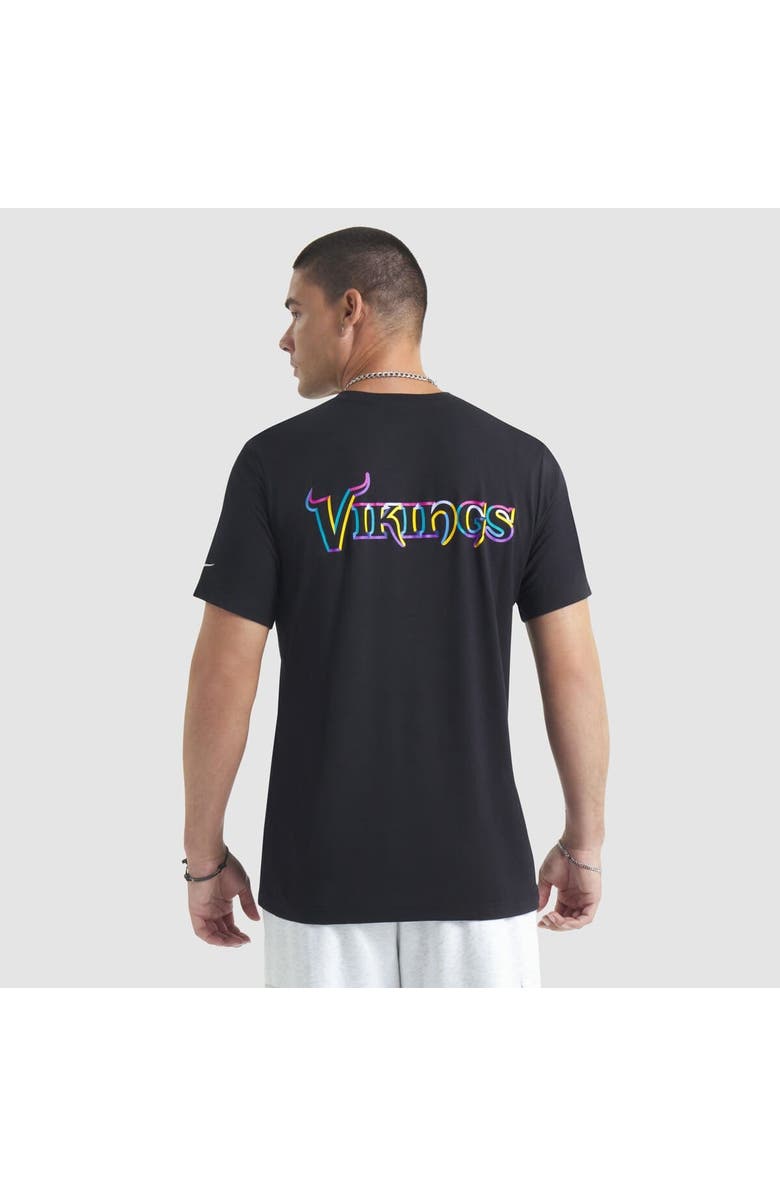 Nike Men's Nike Black Minnesota Vikings 2025 NFL Crucial Catch Tri-Blend Dri-FIT T-Shirt, Alternate, color, Black