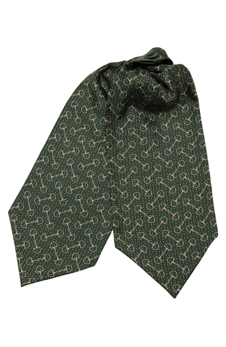 Elizabetta Derby - Silk Ascot Cravat Tie for Men, Main, color,