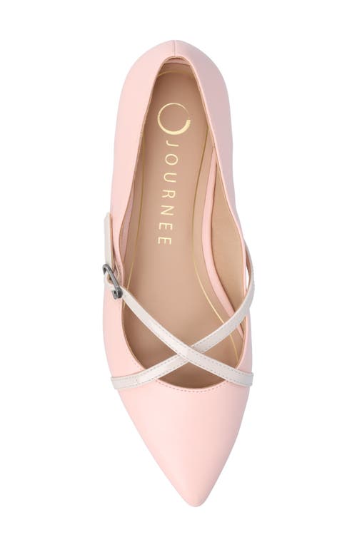Shop Journee Collection Camby Pointed Toe Flat In Pink