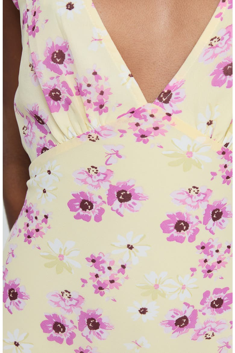 nellie mini dress white / yellow floral Nellie Mini Dress Yellow Floral