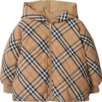 Burberry Reversible Check Nylon Puffer Jacket | Nordstrom