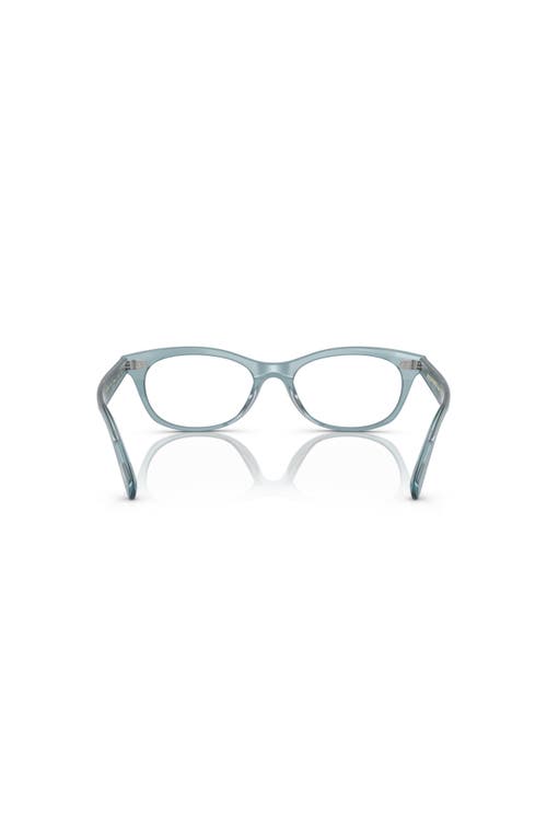 Oliver Peoples 51mm Square Optical Glasses In Green