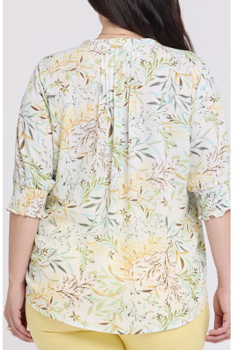Print Peasant Top, Alternate, color, CHATEAU JARDIN