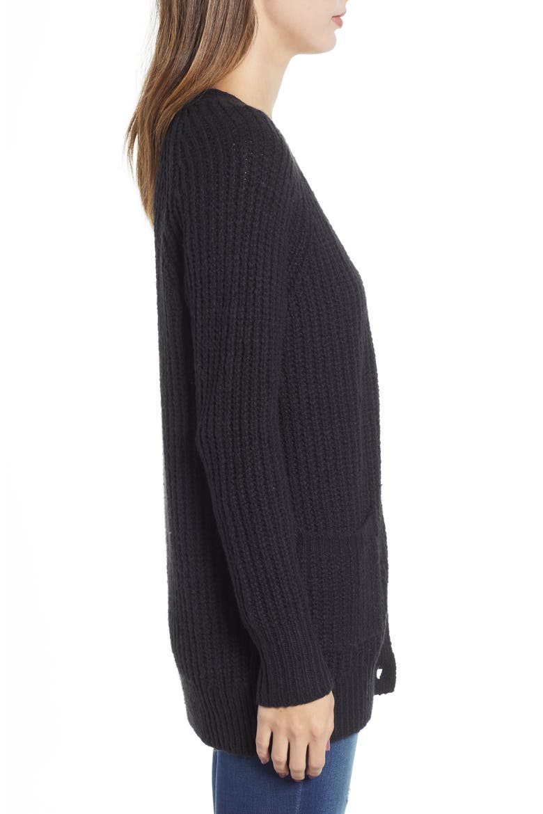Grandpa Cardigan, Alternate, color, BLACK