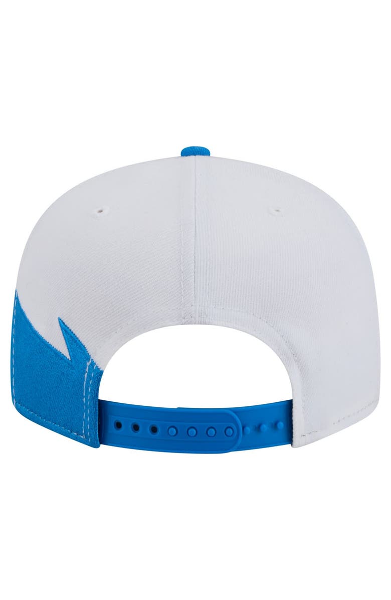 New Era Men's New Era Blue Detroit Lions Throwback Jagged 9FiFTY Snapback Hat, Alternate, color, Blue