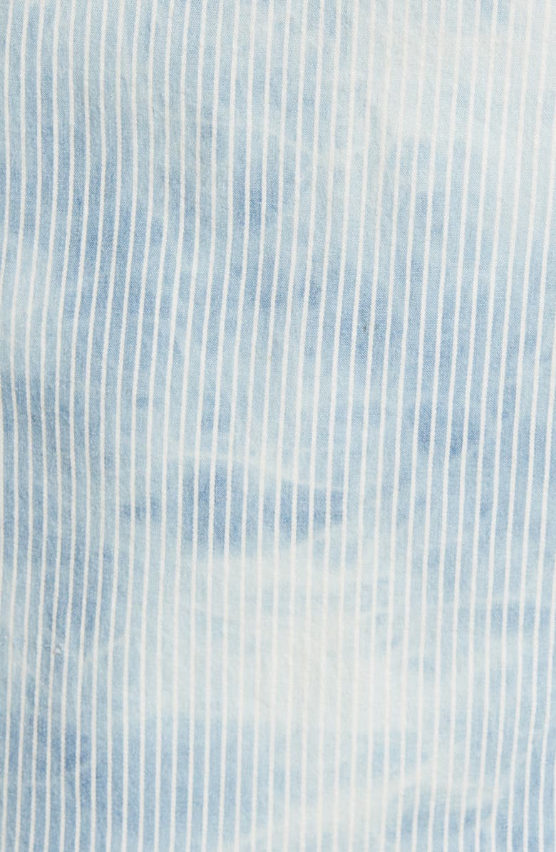 Faherty Mechanic Stripe Denim Overalls, Alternate, color, 