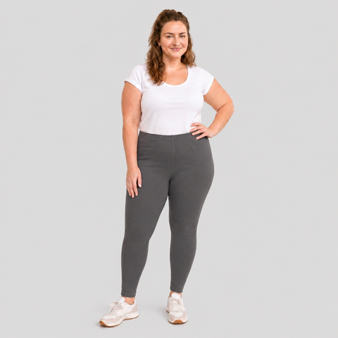 Women's Soft 100% Cotton Plus Size Leggings