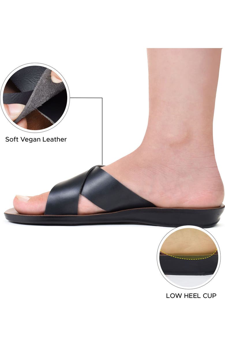 AEROSOFT XENIA WOMENS SANDALS, Alternate, color, Black