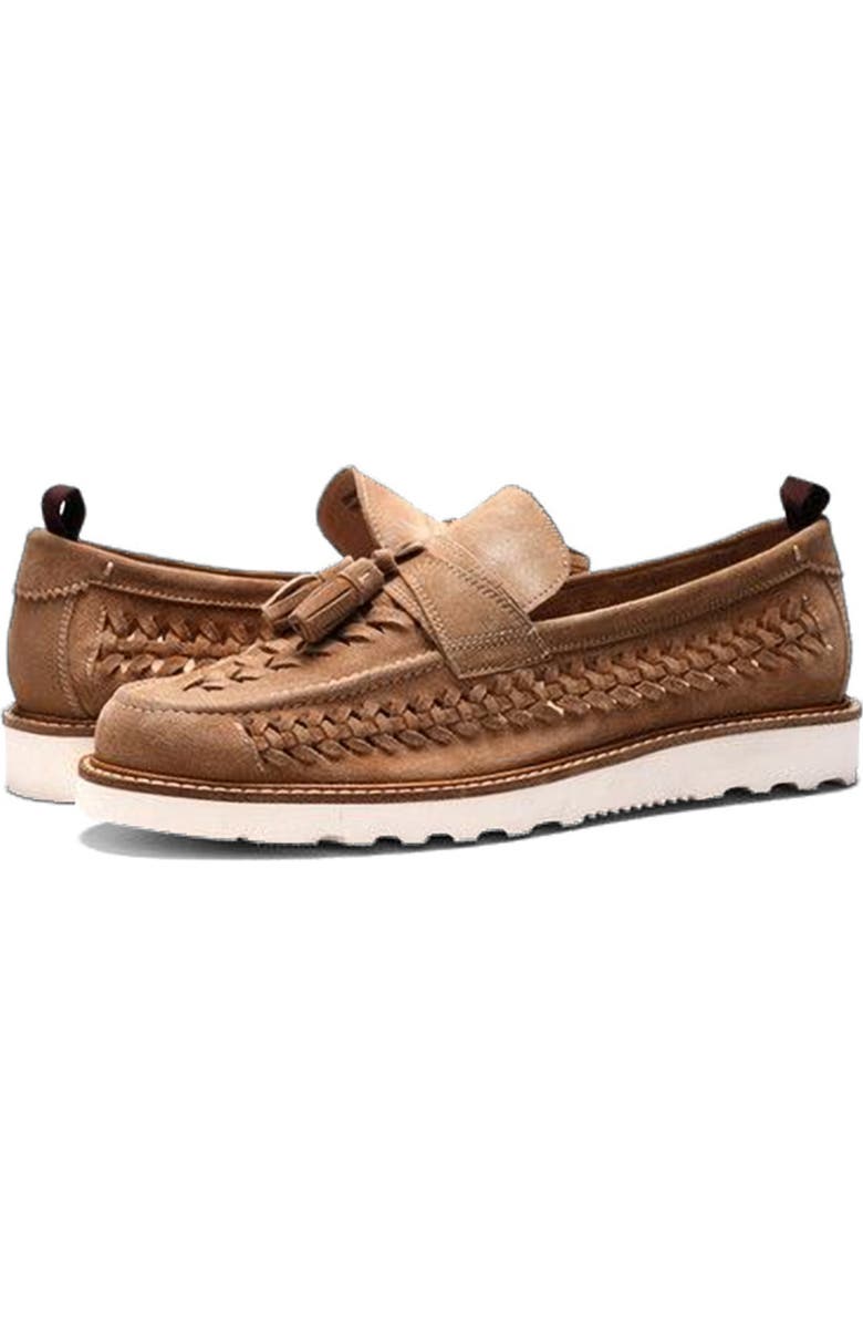 CARLOS SANTANA Zenith Tassel Loafer, Alternate, color, Sand Suede