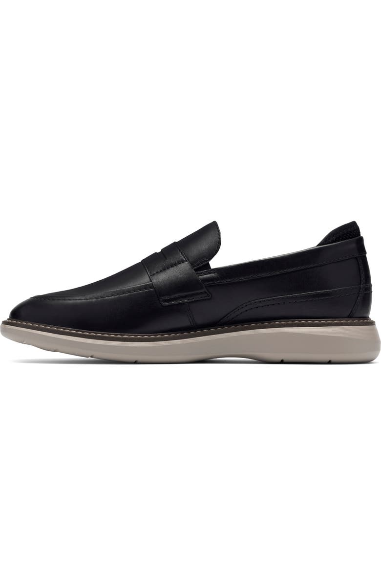 Clarks<sup>®</sup> Brantin Loafer, Alternate, color, Black Leather