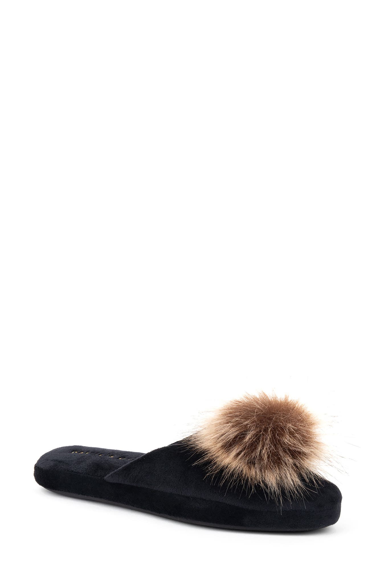 Daisy Slipper, Main, color, BLACK FABRIC