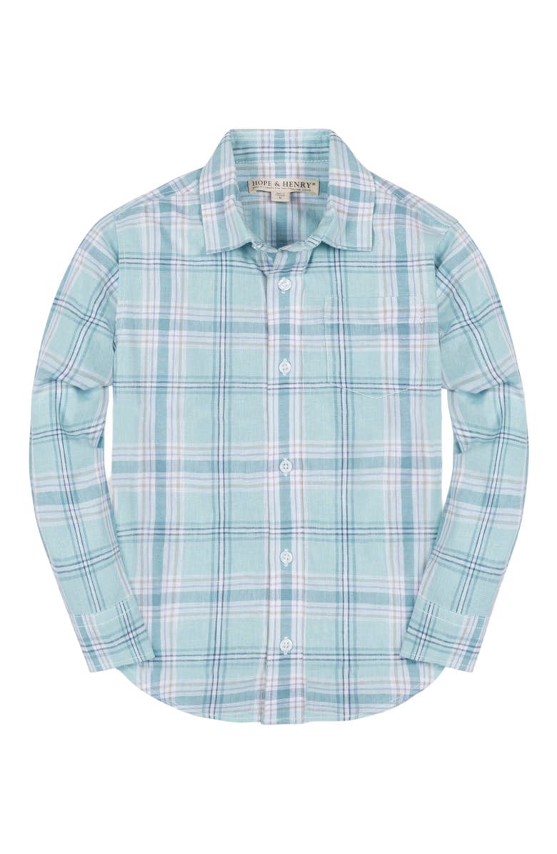 Hope & Henry Baby Boys' Linen Button Down Shirt, Infant, Alternate, color, 