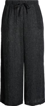 Eileen Fisher Crinkled Organic Linen Drawstring Pants