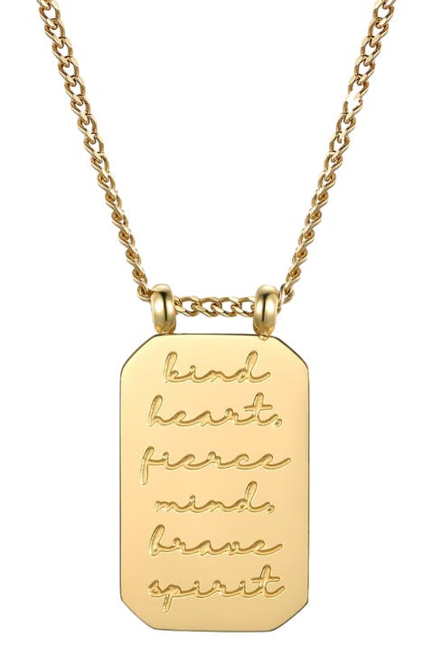 Kind Heart, Fierce Mind, Brave Spirit - Necklace