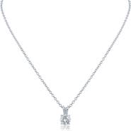 JARDIN Round Cubic Zirconia Pendant Necklace