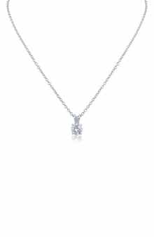 JARDIN Round Cubic Zirconia Pendant Necklace