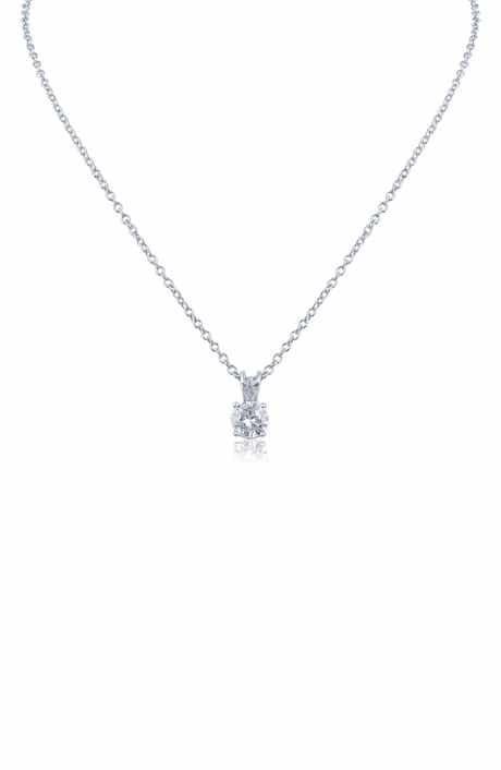 JARDIN Round Cubic Zirconia Pendant Necklace
