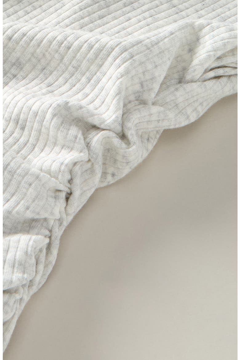 Kids' Shirred Rib T-Shirt Dress, Alternate, color, GREY OYSTER LIGHT HEATHER
