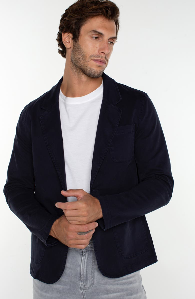 Liverpool Los Angeles Patch Pocket Stretch Cotton Blazer, Alternate, color,