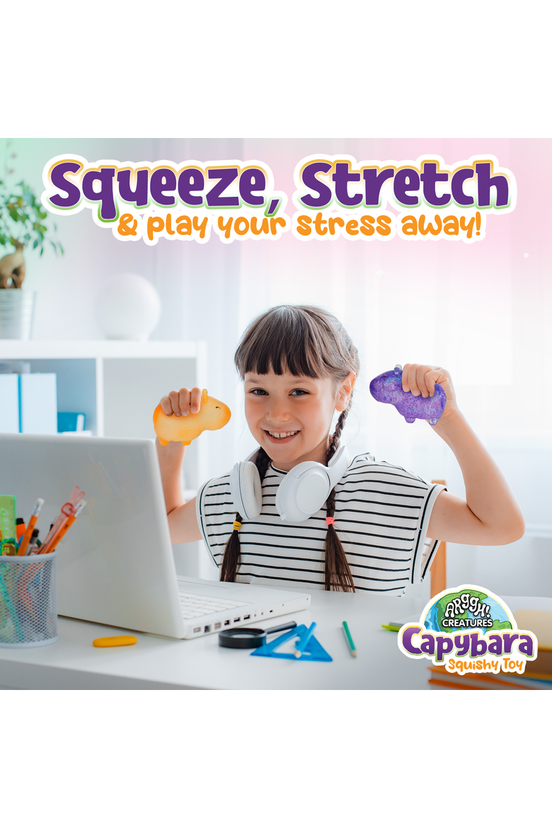Arggh! Creatures Capybara 2-Pack Purple/Orange, Alternate, color, Purple and Orange