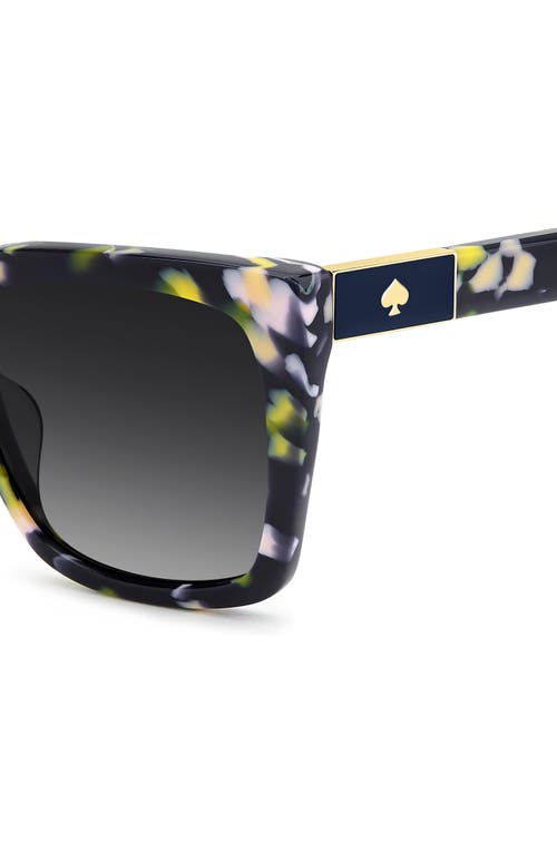 KATE SPADE KATE SPADE NEW YORK LILAH 55MM GRADIENT POLARIZED SQUARE SUNGLASSES 