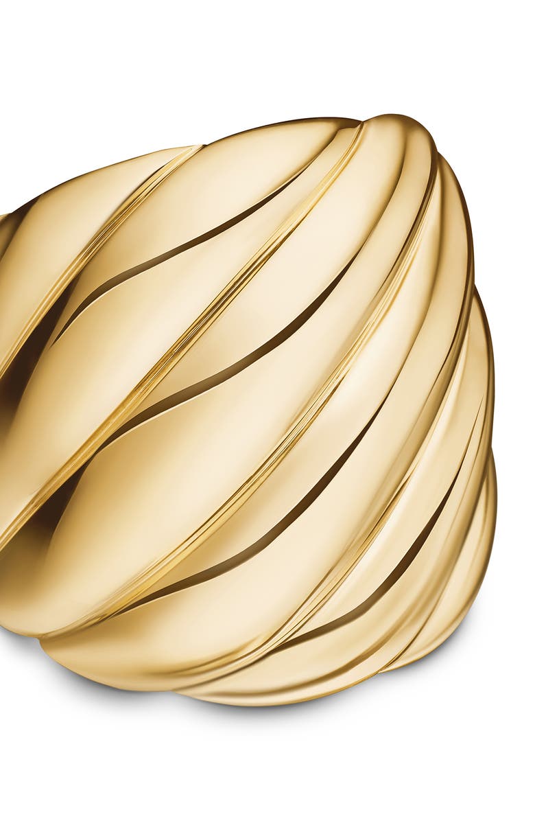 David Yurman Sculpted Cable Ring in 18K Yellow Gold, Alternate, color, 18K Yellow Gold
